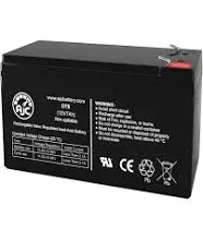 AJC 12V 7Ah - F2 Terminal - Sealed Lead Acid - AGM - VRLA Battery