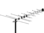 CeKay Outdoor Antenna Yagi Satellite HD Antenna - Attic or Roof Mount TV Antenna, RV Antenna for Camping, Long Range Digital OTA Antenna for Clear Reception, 4K 1080P, All Metal