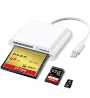 SD CF Card Reader for iPhone/iPad