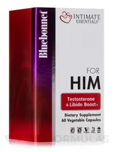 Bluebonnet Nutrition Intimate Essentials for Him Testosterone & Libido Boost 30 Capsules