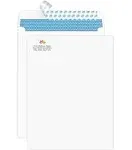 Aimoh 100 6 x 9 Self-Seal Security White Catalog Envelopes - 28lb, 100 Count, Security Tinted, Ultra Strong Quick-Seal, 6x9 inch (38600)