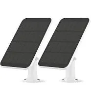 Noorio 2.6W/5V Portable Solar Panel for Security Camera Outdoor Wireless, Solar Battery Charger with 10ft Cable and Adjustable Bracket, IP65 Waterproof