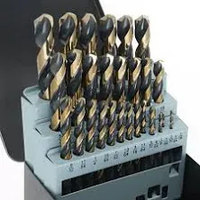 Carbide Drill Bits - 29Pcs High Speed Steel Drill Bit Set Twist Jobber Length fo