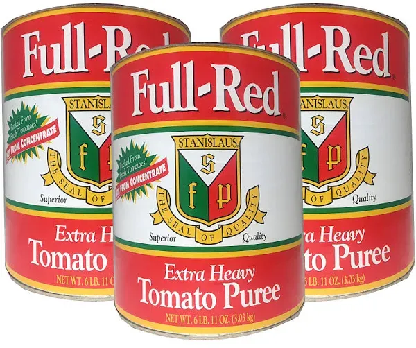 Stanislaus, Full-Red Extra Heavy Tomato Puree (Pack of 3), 102 oz (each)