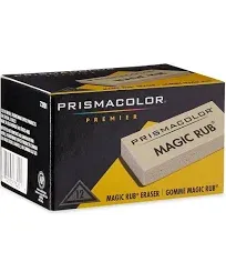 prismacolor MAGIC RUB Art Eraser, Vinyl, Dozen