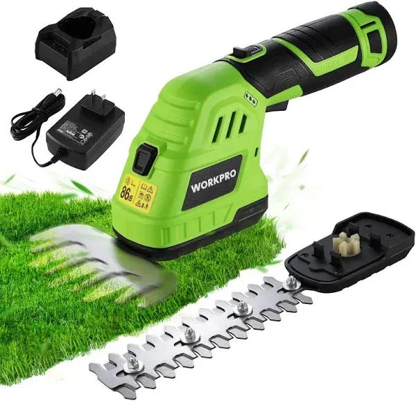 WORKPRO 12V Cordless Grass Shear & Shrubbery Trimmer