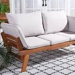 Safavieh Emely Outdoor Daybed - Natural / Light Grey