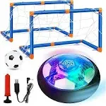 Hover Soccer Balls, 2 in1 Hover Football Toy Set with LED Star Night Light USB Rechargeable Bumper Sports Games Gift for Boys Age 6 7 8 9 10 11 12 Christmas Birthday Party Present