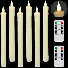 Homemory Real Wax LED Flameless Taper Candles