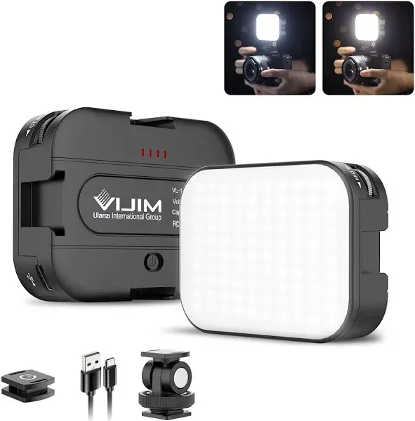 VL100C Mini Pocket LED Video Light Dimmable Lamp 3200-6500K cold Camera DSLR