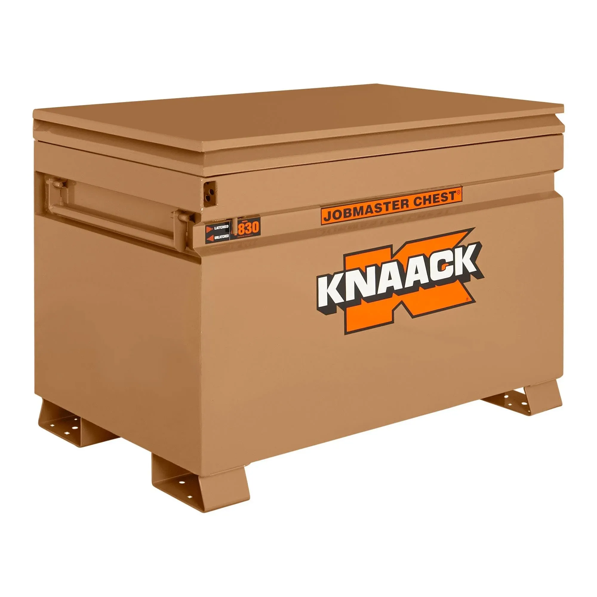 KNAACK Jobsite Box: 48 in Overall Wd, 30 in Overall Dp, 34 1/4 in Overall Ht, Padlockable, Tan