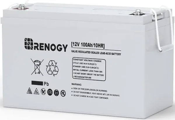 Renogy AGM Battery Rechargeable Sealed Lead Acid 121000 Generator Batteries