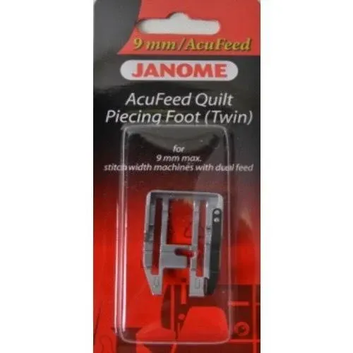 Janome AcuFeed Quilt Piecing Foot(Twin) For #202125004 9mm max with Dual Feed