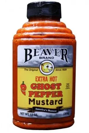 Beaver Mustard, Ghost Pepper, Extra Hot