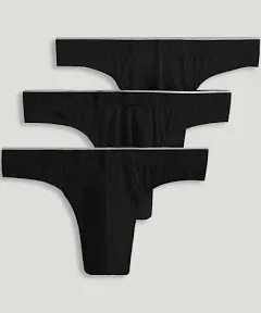 Jockey Men's Underwear Casual Cotton Stretch Thong - 3 Pack