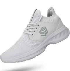 Mens Slip On Walking Shoes Non Slip Running Shoes Breathable Workout Shoes Lightweight Gym Sneakers