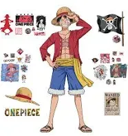 One Piece Luffy Giant Peel and Stick Wall Decals