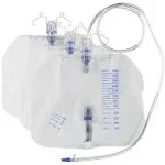 Urine Drainage Bag 2000 ml, 67.6 oz, Pack of 3 Clear Urine Catheter Bags for ...