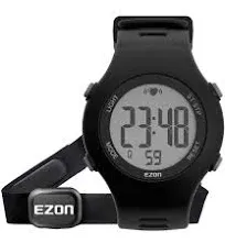 EZON T037 Sports Wristwatch Digital Heart Rate Monitor Outdoor Running Watch ...