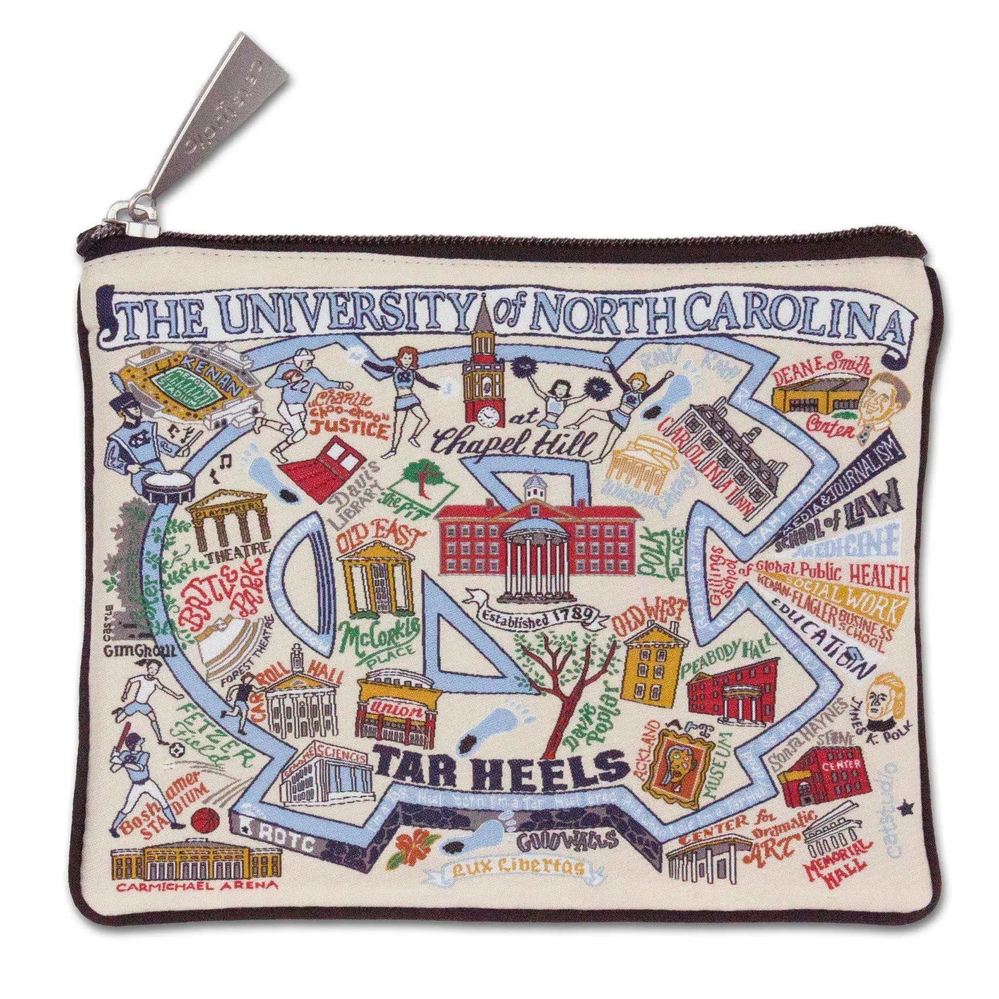 CATSTUDIO UNC Collegiate Zip Pouch