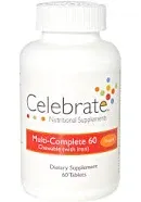 Celebrate Multi-Complete 60 Chewable Multivitamin