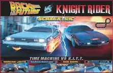 Scalextric 1980s TV Back to the Future vs Knight Rider Race Set