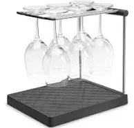 KOHLER K-8628-CHR Wine Glass Drying Rack, Wine, Rack Organizer, Folding, Bar