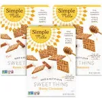 Simple Mills Sweet Thins Cookies, Seed and Nut Flour, Honey Cinnamon - Gluten Free, Paleo Friendly, Healthy Snacks, 425 Ounce (Pack of 3)