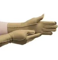 Isotoner Therapeutic Gloves Sz L Seamless Support Compression Full Finger Closed