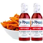 Yo Mama's Foods Keto Classic Ketchup – Pack of (2) - Zero Calorie, No Sugar Added, Low Carb, Vegan, Gluten Free, Paleo Friendly, and Made with Whole Non-GMO Tomatoes!