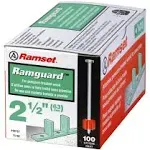 Ramset Powder Fastening Systems 2-1/2-Inch Pin w/Ramguard (100 per box)