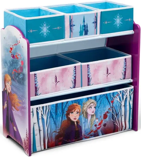 Delta Children Disney Frozen II 6 Bin Design Store Toy Organizer