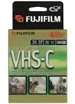 Fujifilm 4 PACK VHS-C TC-30 Camcorder Cassette Tapes NEW