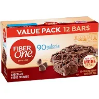 Fiber One Chocolate Fudge Value pack Brownies (10.6 oz, 12 ct)