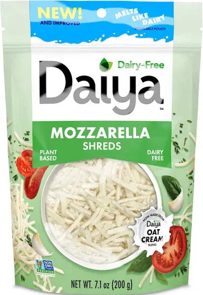 Daiya Deliciously Dairy-Free Mozzarella Style Shreds, Chickpea (7.1 oz)