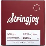 Stringjoy Naturals | Extra Light (10-50) Phosphor Bronze Acoustic Guitar Strings