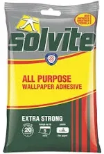 All-Purpose Wallpaper Adhesive, Reliable Adhesive for Wallpaper, All-Purpose Adhesive with Long-Lasting Results, Wallpaper Paste Hangs up to 5 Rolls (1x92 g Sachet)