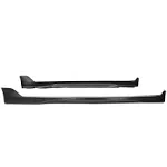 IKON MOTORSPORTS, Side Skirts Compatible With 2001-2005 Lexus IS300, Unpainted Black Side Bottom Line Extension Replacement PU Polyurethane, 2002 2003 2004