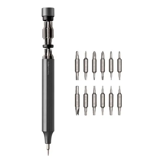 HOTO 24-in-1 Precision Screwdriver Gray - N/A - Silver QWLSD004