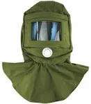 QWORK Sand Blasting Hood Cap Shawl Sandblasting Mask Anti Dust Wind Tool Cut Scratch Heat Resistant Neck Protector Green at MechanicSurplus.com