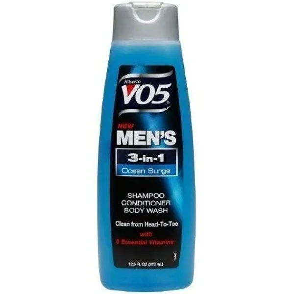 Alberto VO5 Mens 3-IN-1 Shampoo, Conditioner &amp; Body Wash, Oceans Surge 12.5 fl