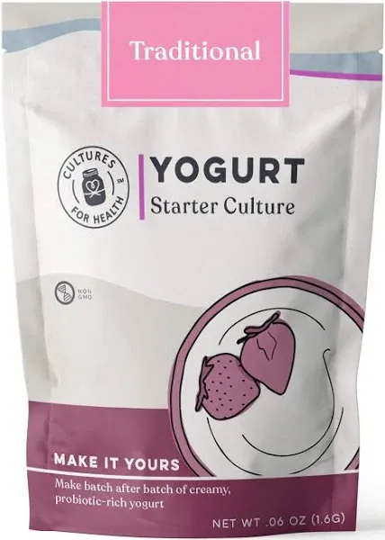 Cultures For Health Traditional Flavor Yogurt Starter Culture