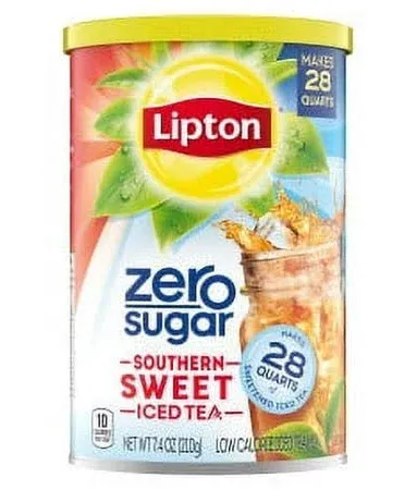 Lipton Iced Tea Mix Sugar-Free Southern Sweet Tea Makes 28 Quarts 7.4oz