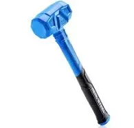 REAL Steel Dead Blow Hammer with Carbon Steel Core Handle Non-Marring and Sparking Resistant Rubber Mallet