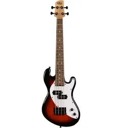 New  Kala Solidbody U-Bass Electric Bass Guitar - Tobacco Sunburst