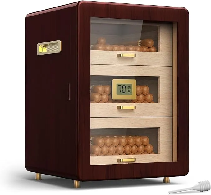 3 Layer Cigar Humidor Cabinet