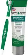 Vet's Best Dental Care Kit - Toothbrush + Toothpaste