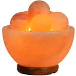 Spantik Himalayan Fire Bowl Salt Lamp with 6 Massage Balls Premium Quality 