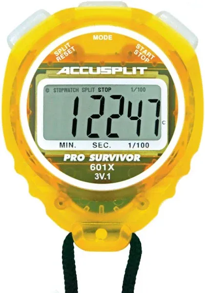 ACCUSPLIT Pro Survivor - A601X Stopwatch, Clock, Extra Large Display