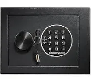 SentrySafe Security Safe Box Storage Bolt Digital Lock Steel Electronic Black